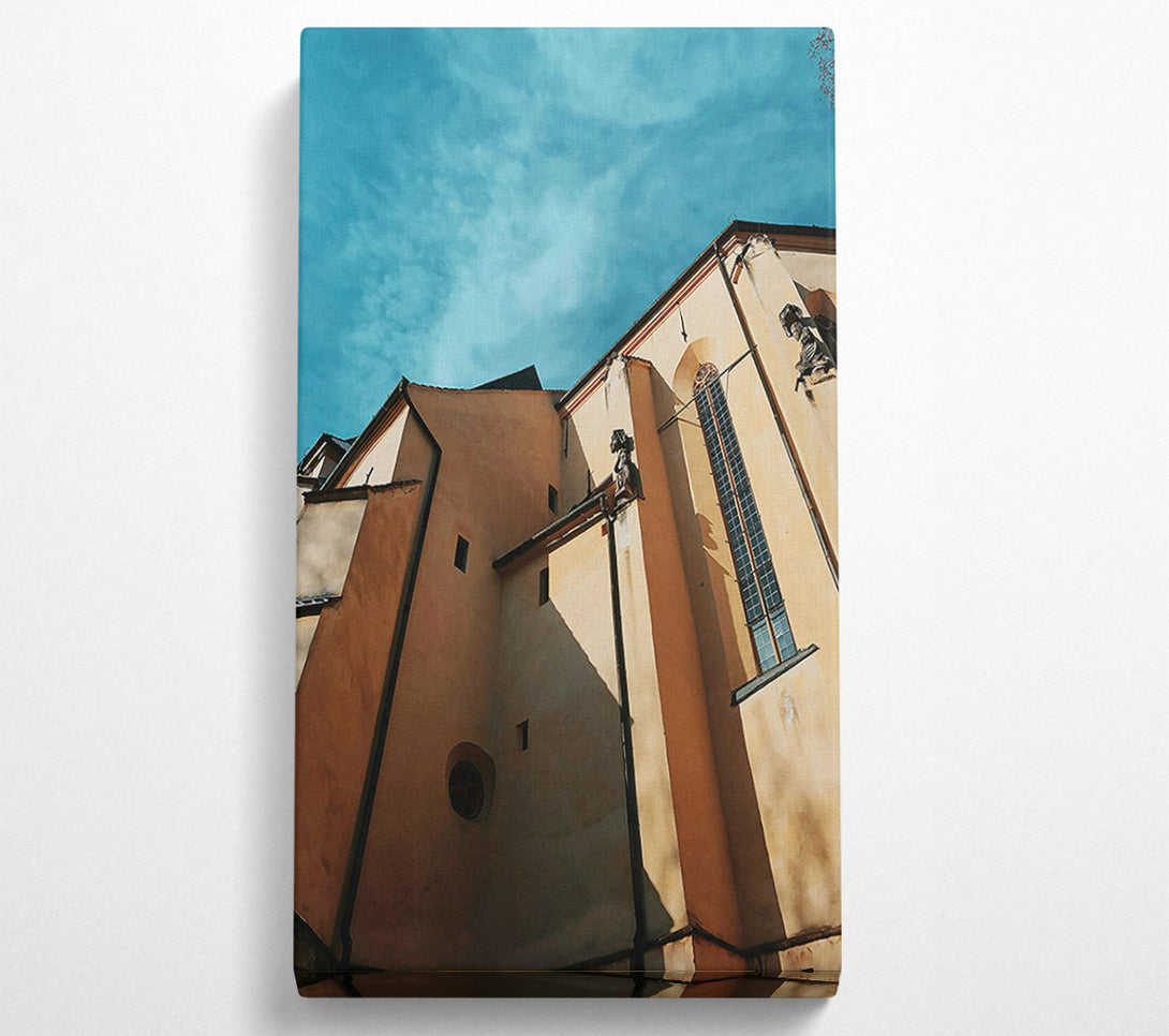  A Canvas Print of Golden Wall Shadows Canvas Print