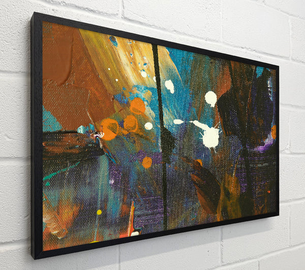Azure And Orange Splashes