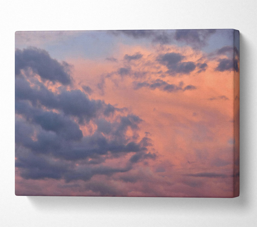  A Canvas Print of Pink Sunset Cloudscape Canvas Wall Art