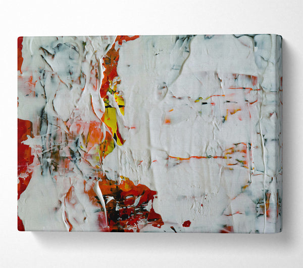  A Canvas Print of White Abstract Expressionism Canvas Print