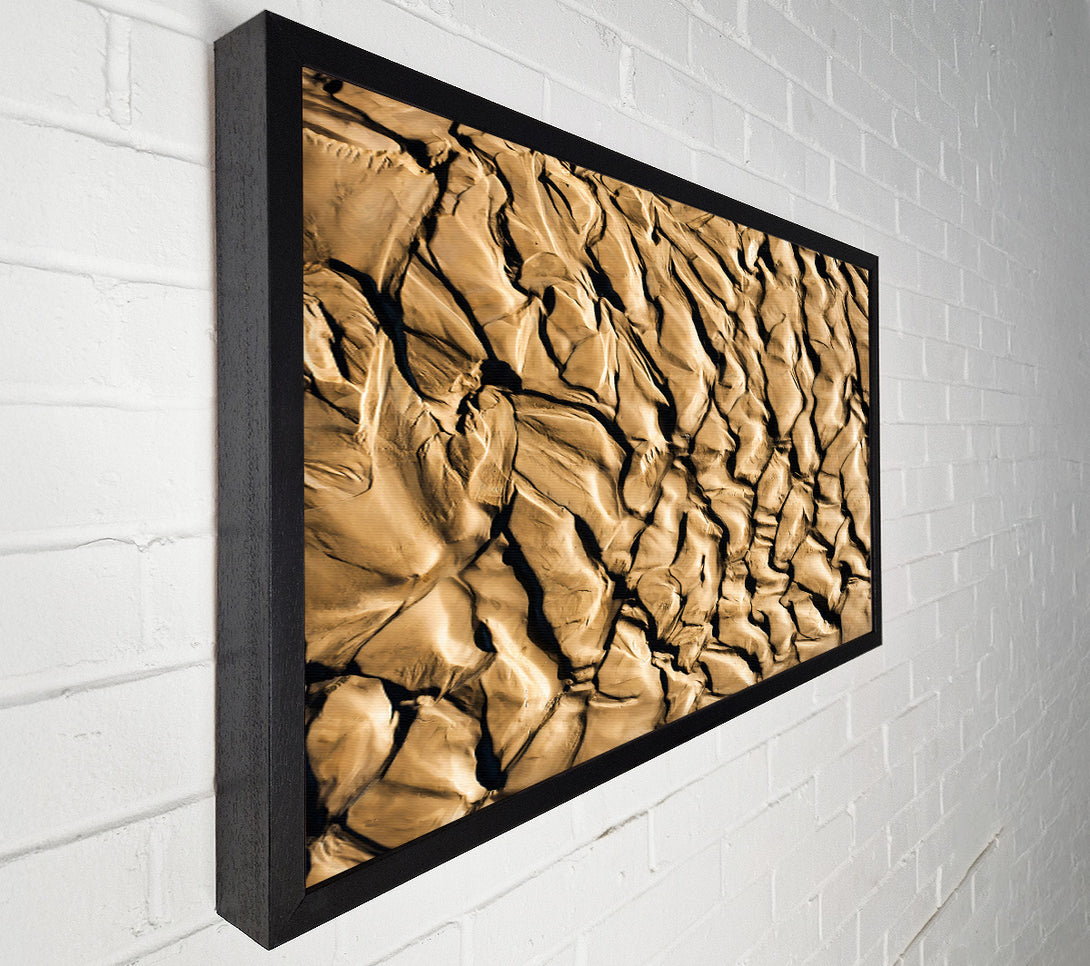  A Canvas Print of Golden Sand Formations Canvas Print
