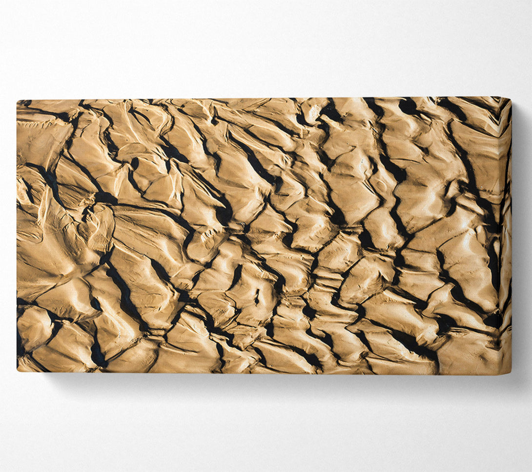  A Canvas Print of Golden Sand Formations Canvas Print