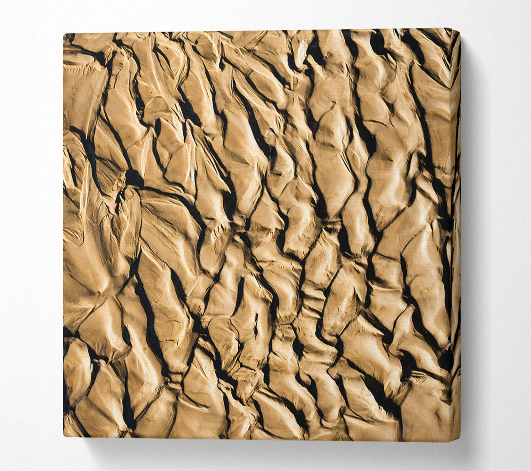  A Canvas Print of Golden Sand Formations Canvas Print