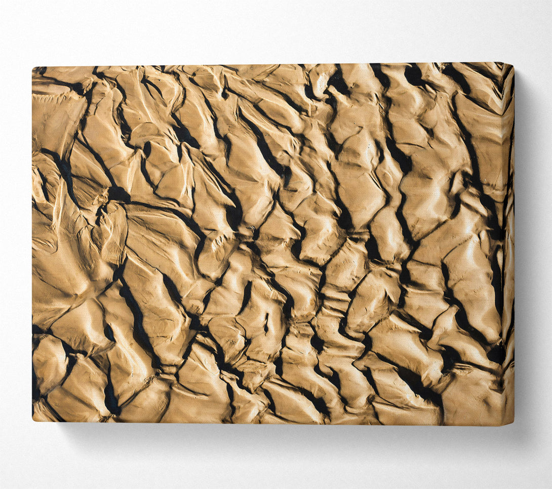  A Canvas Print of Golden Sand Formations Canvas Print