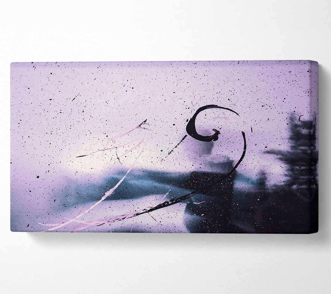  A Canvas Print of Lavender Spattering Sky Canvas Art