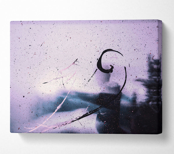  A Canvas Print of Lavender Spattering Sky Canvas Art