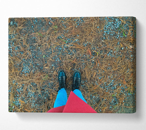  A Canvas Print of Blue Ground And Boots Canvas Art