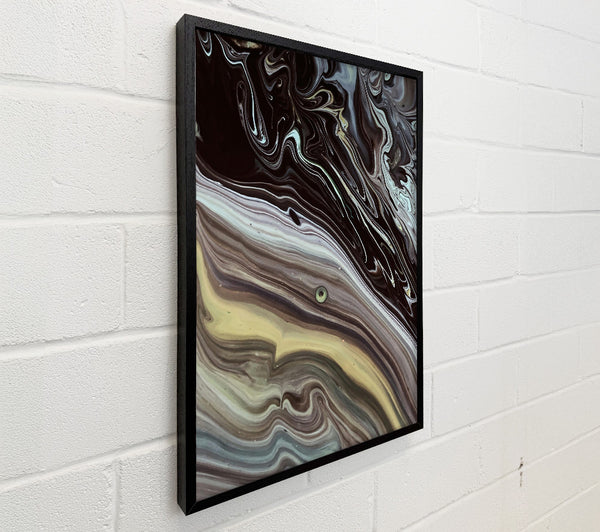 Black Swirling Abstract