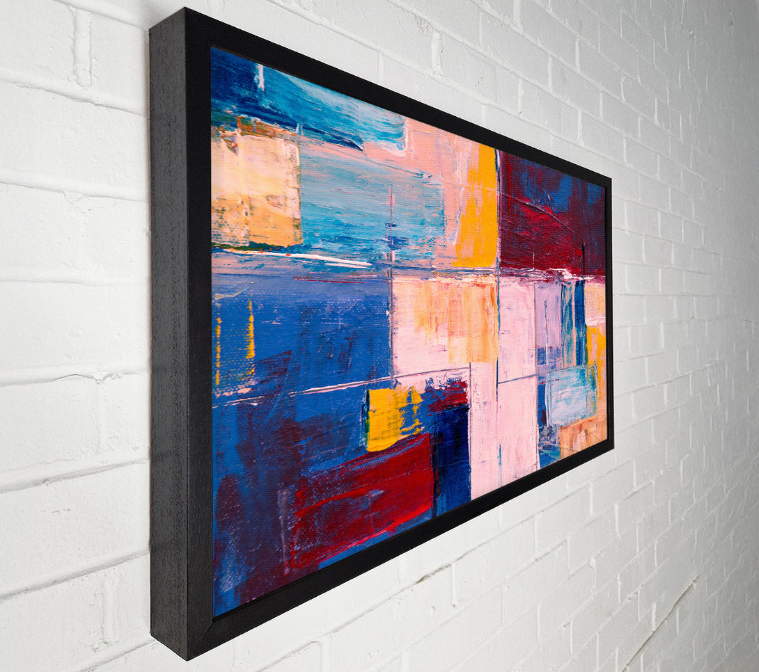 A Canvas Print of Pink Abstract Expressionism Canvas Art
