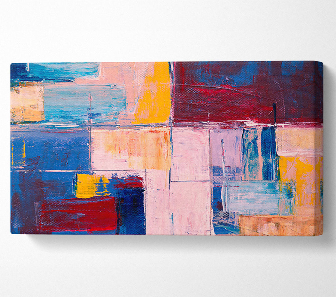  A Canvas Print of Pink Abstract Expressionism Canvas Art