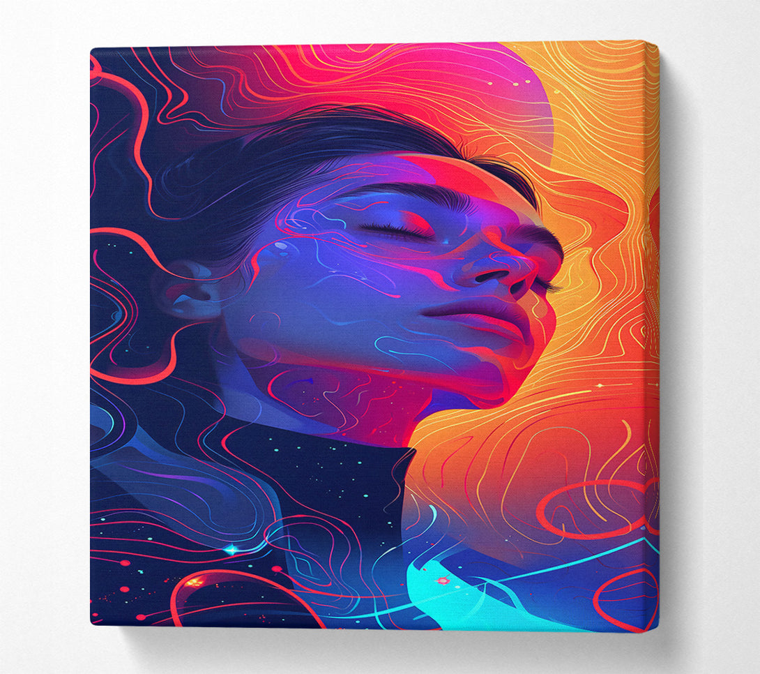  A Canvas Print of Blue Cosmic Dream Canvas Print
