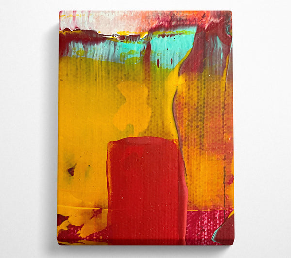  A Canvas Print of Golden Abstract Dance Canvas Print