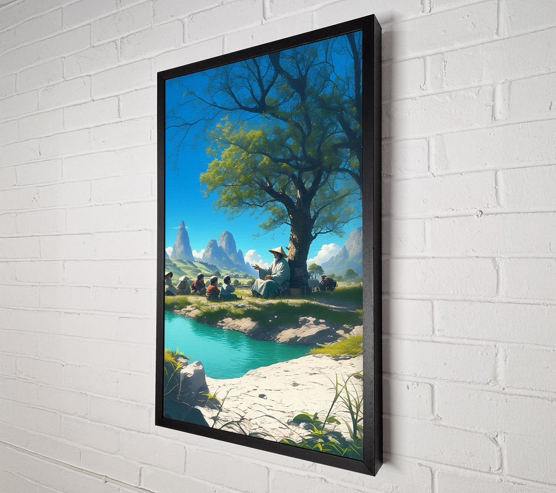  A Canvas Print of Teal Valley Lessons Canvas Wall Art
