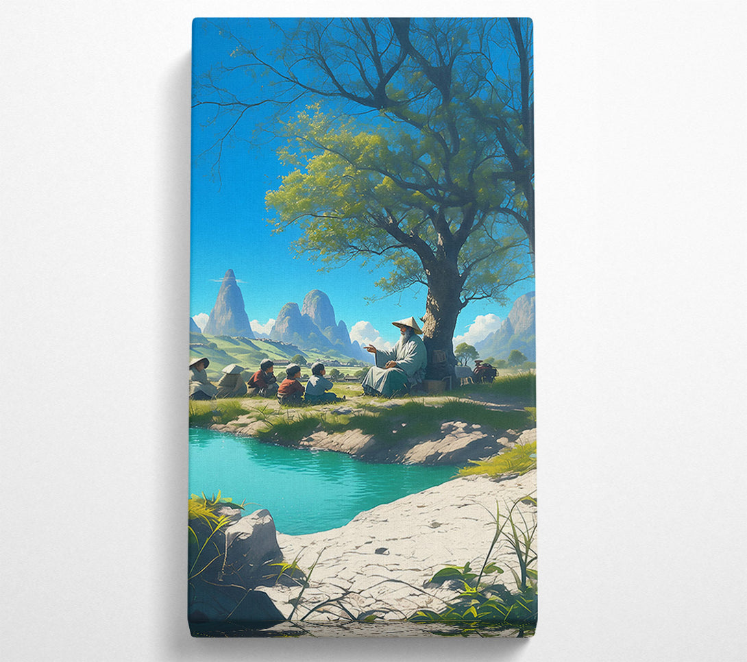  A Canvas Print of Teal Valley Lessons Canvas Wall Art
