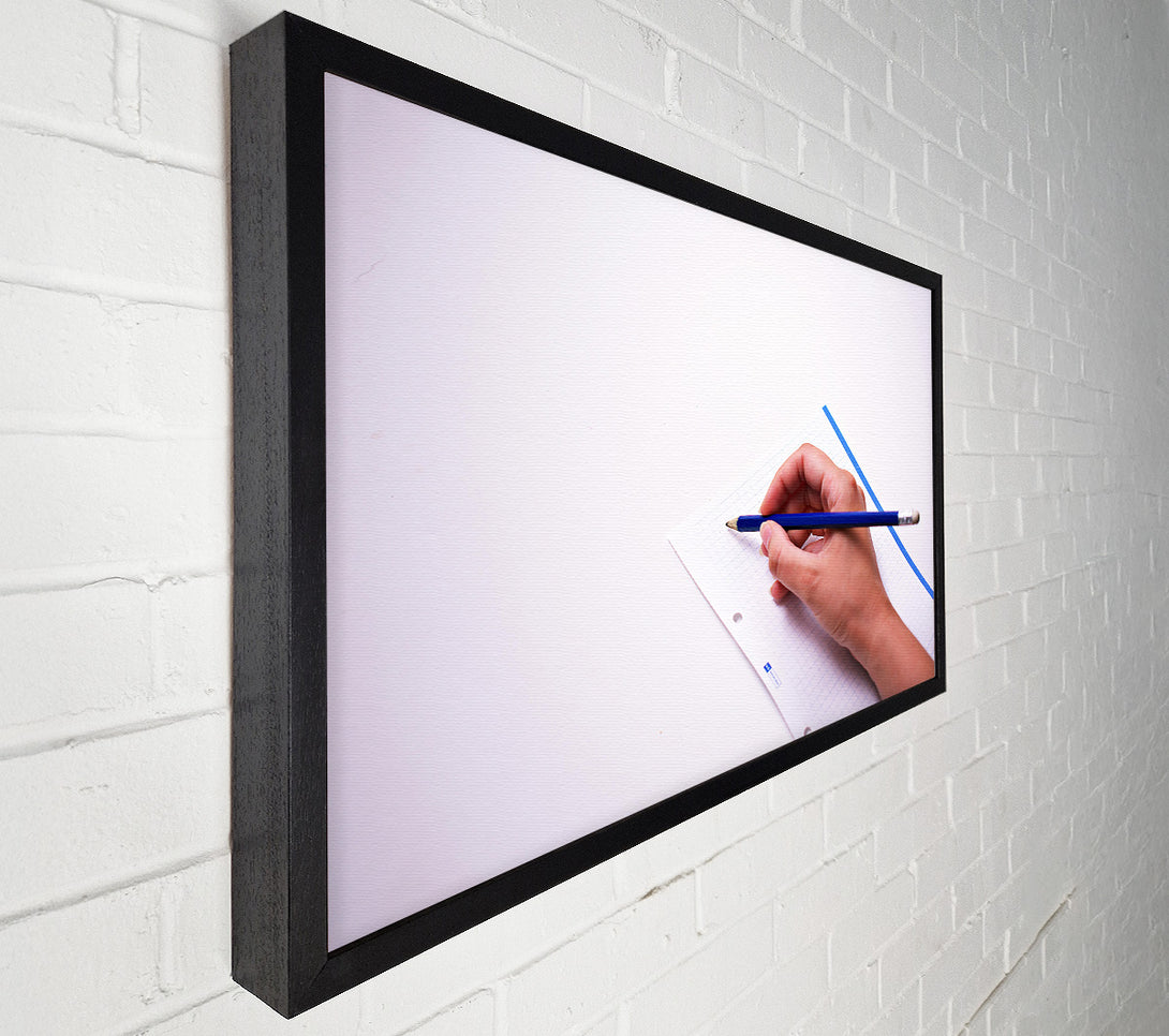  A Canvas Print of The Blue Pencil Stroke Canvas Wall Art
