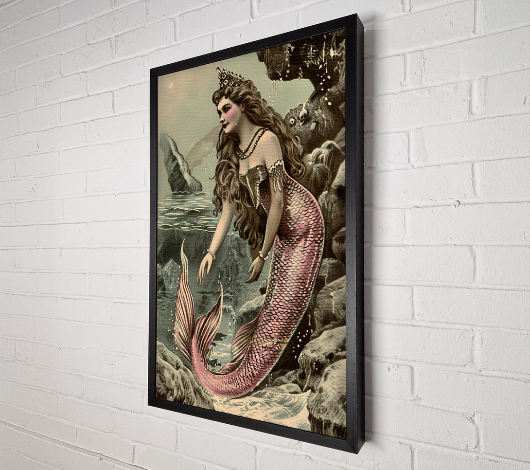  A Canvas Print of Pink Mermaid'S Grace Canvas Print