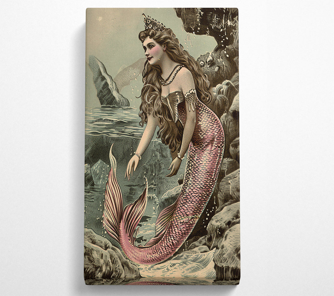  A Canvas Print of Pink Mermaid'S Grace Canvas Print