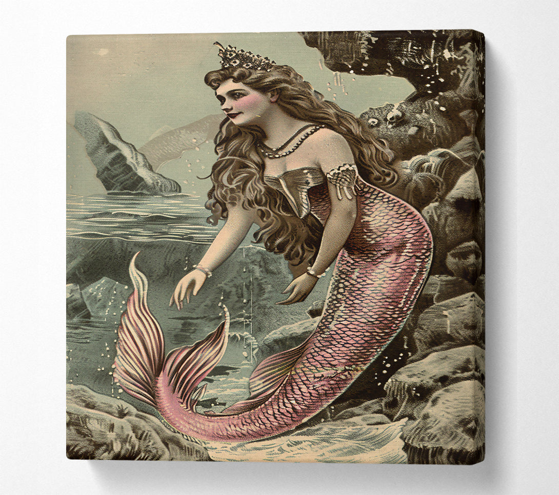  A Canvas Print of Pink Mermaid'S Grace Canvas Print
