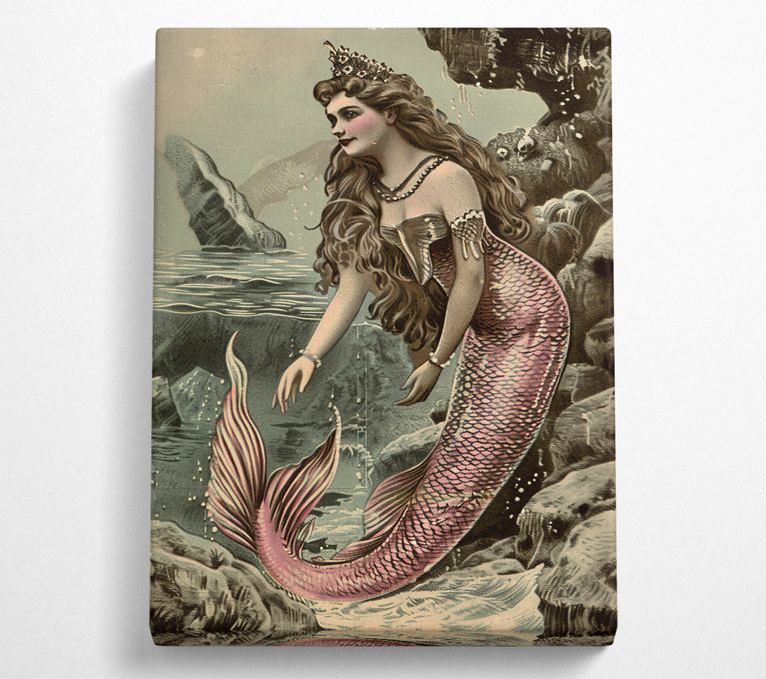  A Canvas Print of Pink Mermaid'S Grace Canvas Print