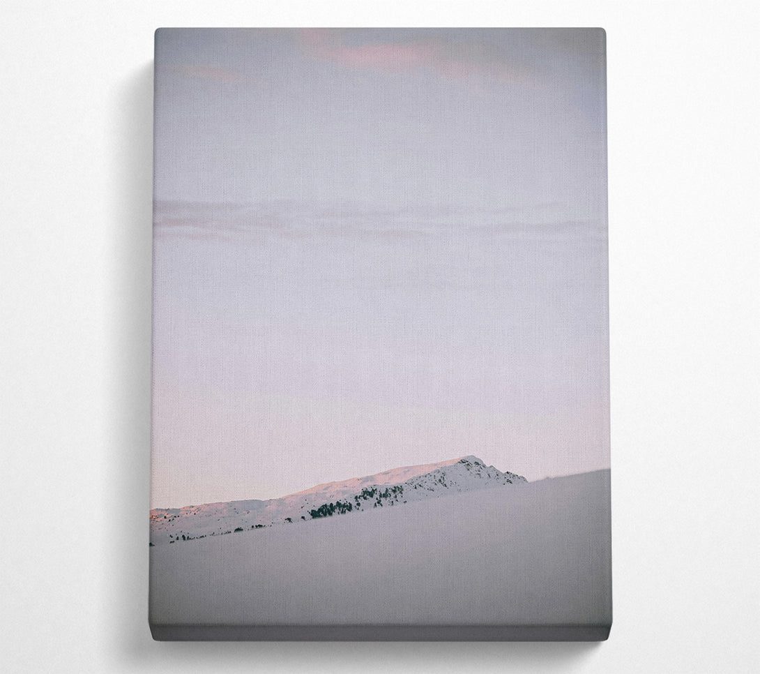  A Canvas Print of Pink Mountain Sunset Canvas Print