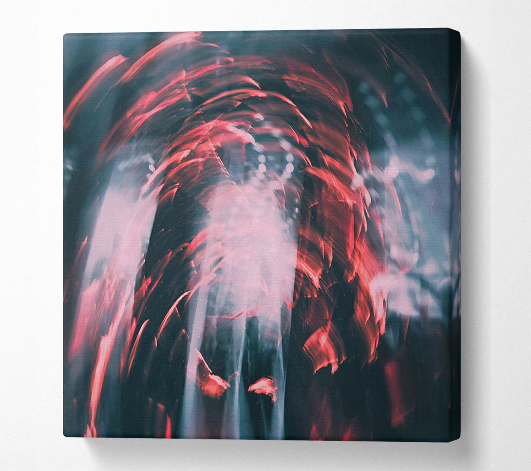  A Canvas Print of Crimson Swirling Vortex Canvas Art