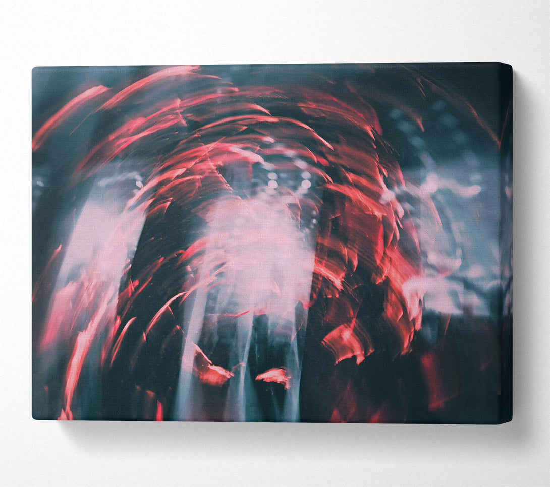  A Canvas Print of Crimson Swirling Vortex Canvas Art