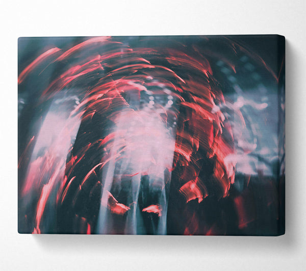  A Canvas Print of Crimson Swirling Vortex Canvas Art