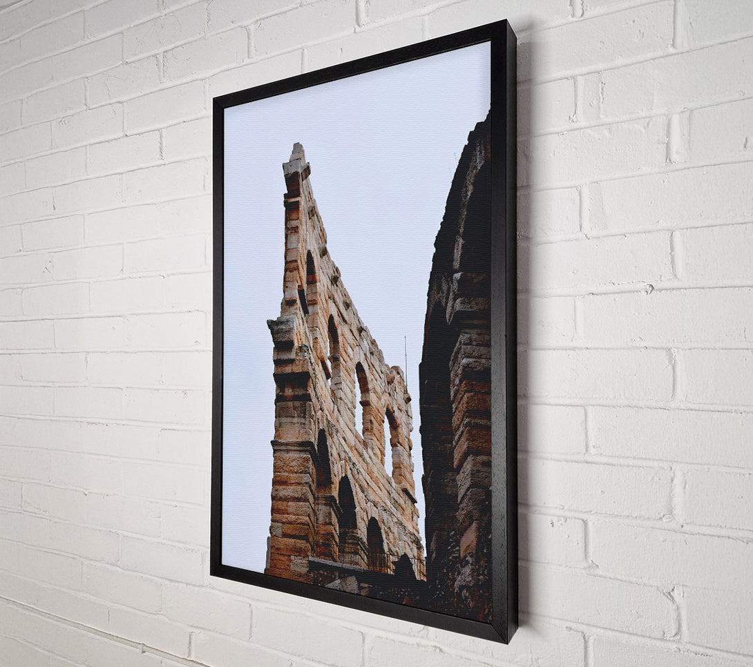  A Canvas Print of Orange Stone Arches Canvas Print