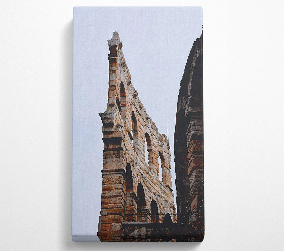  A Canvas Print of Orange Stone Arches Canvas Print