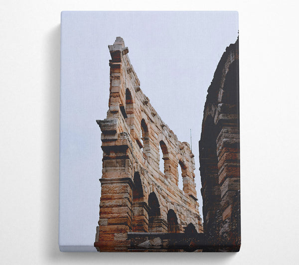  A Canvas Print of Orange Stone Arches Canvas Print