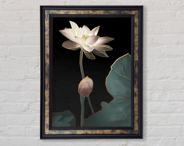 Walnut And Turquoise Framed Print