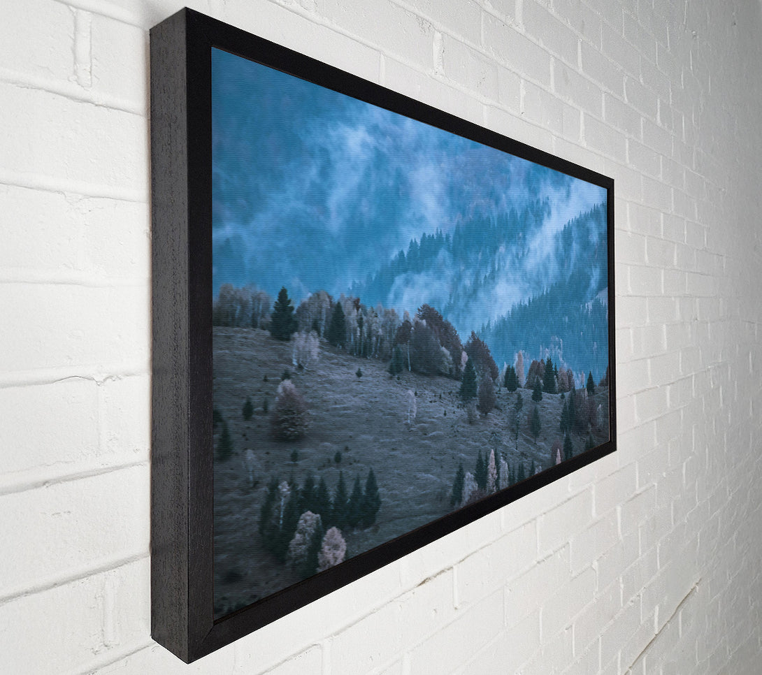  A Canvas Print of Blue Mist Mountains Canvas Print