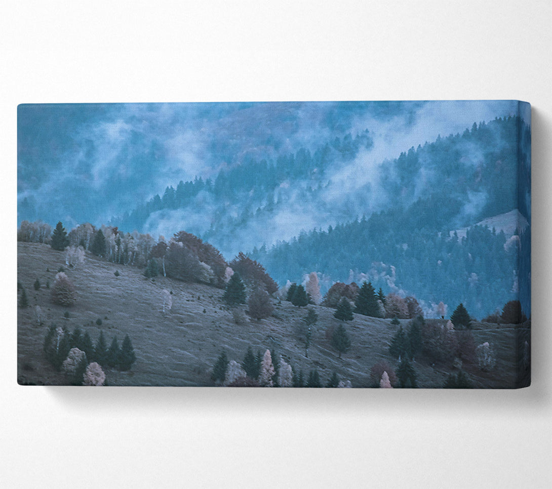  A Canvas Print of Blue Mist Mountains Canvas Print