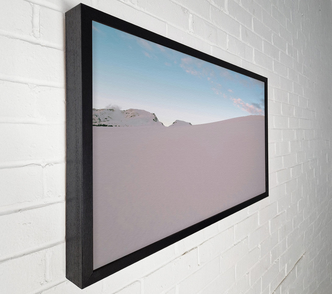  A Canvas Print of Pale Pink Peaks Canvas Wall Art