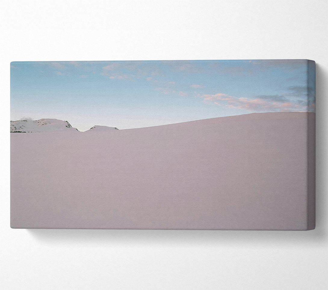  A Canvas Print of Pale Pink Peaks Canvas Wall Art