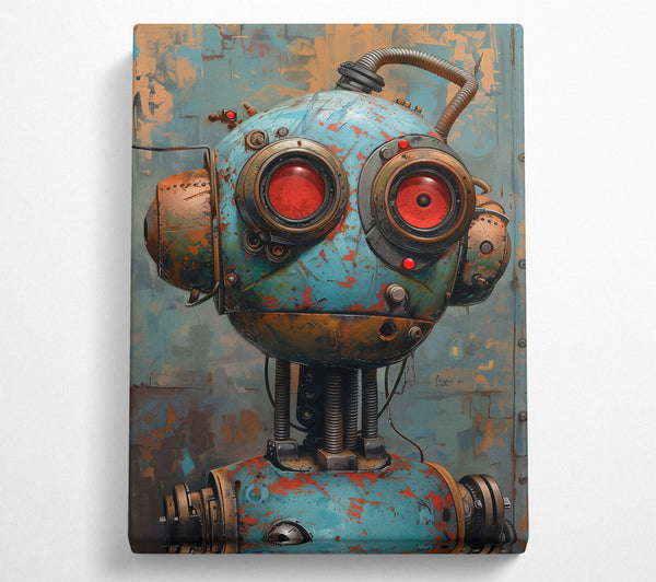  A Canvas Print of Rusty Blue Companion Canvas Art