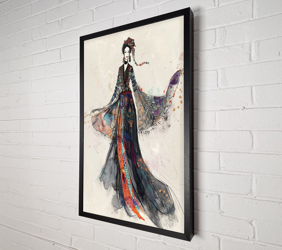  A Canvas Print of Black & Gold Empress Canvas Art