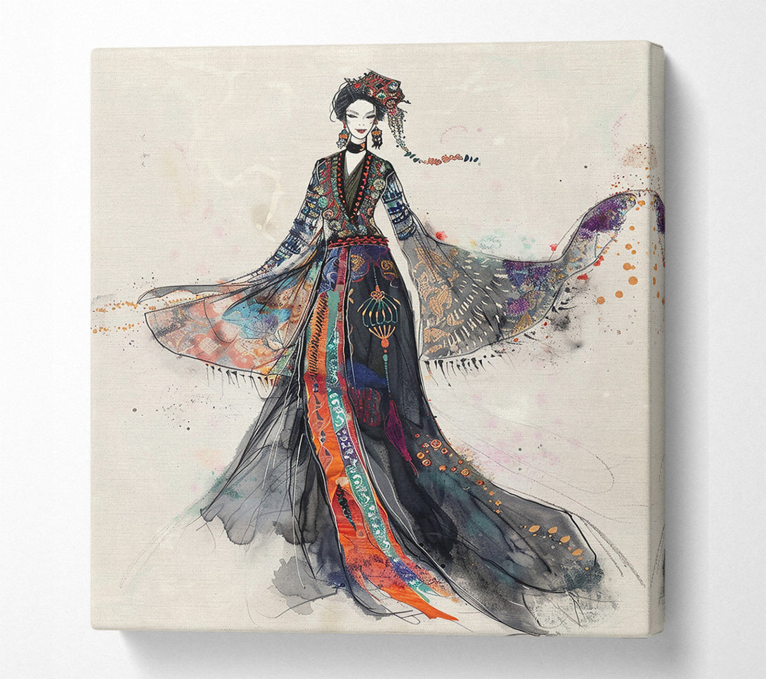  A Canvas Print of Black & Gold Empress Canvas Art