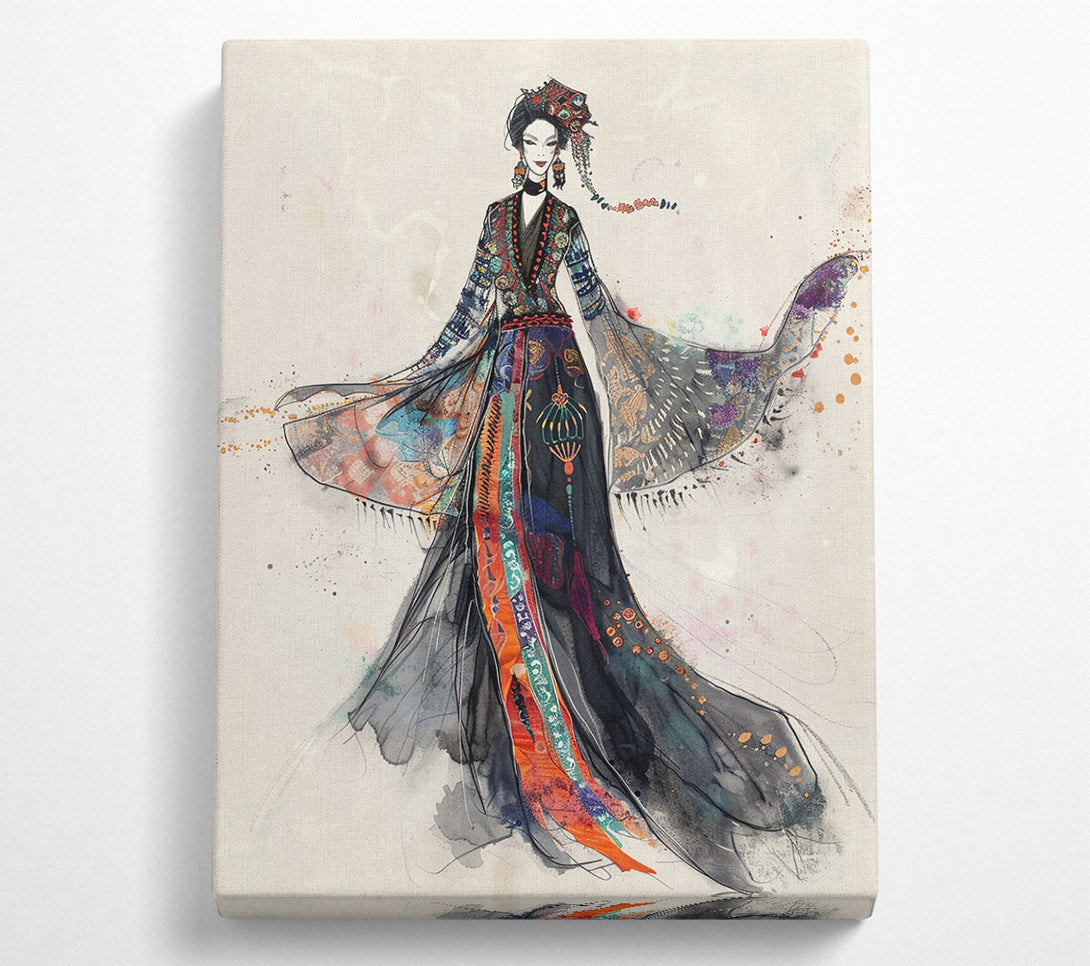  A Canvas Print of Black & Gold Empress Canvas Art