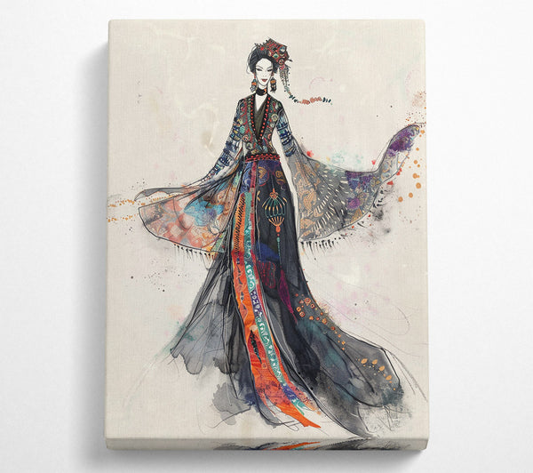  A Canvas Print of Black & Gold Empress Canvas Art
