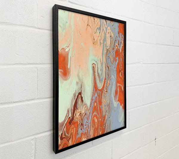 Orange Swirl Abstract