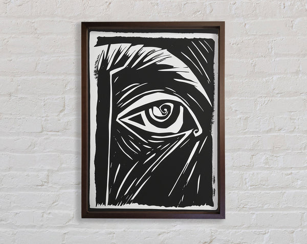 Walnut And Walnut Eye Framed Print