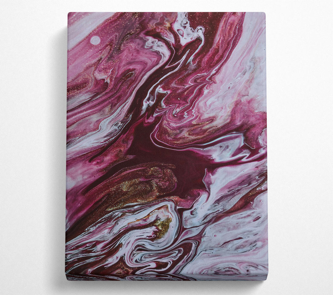  A Canvas Print of Crimson Swirling Dreams Canvas Wall Art
