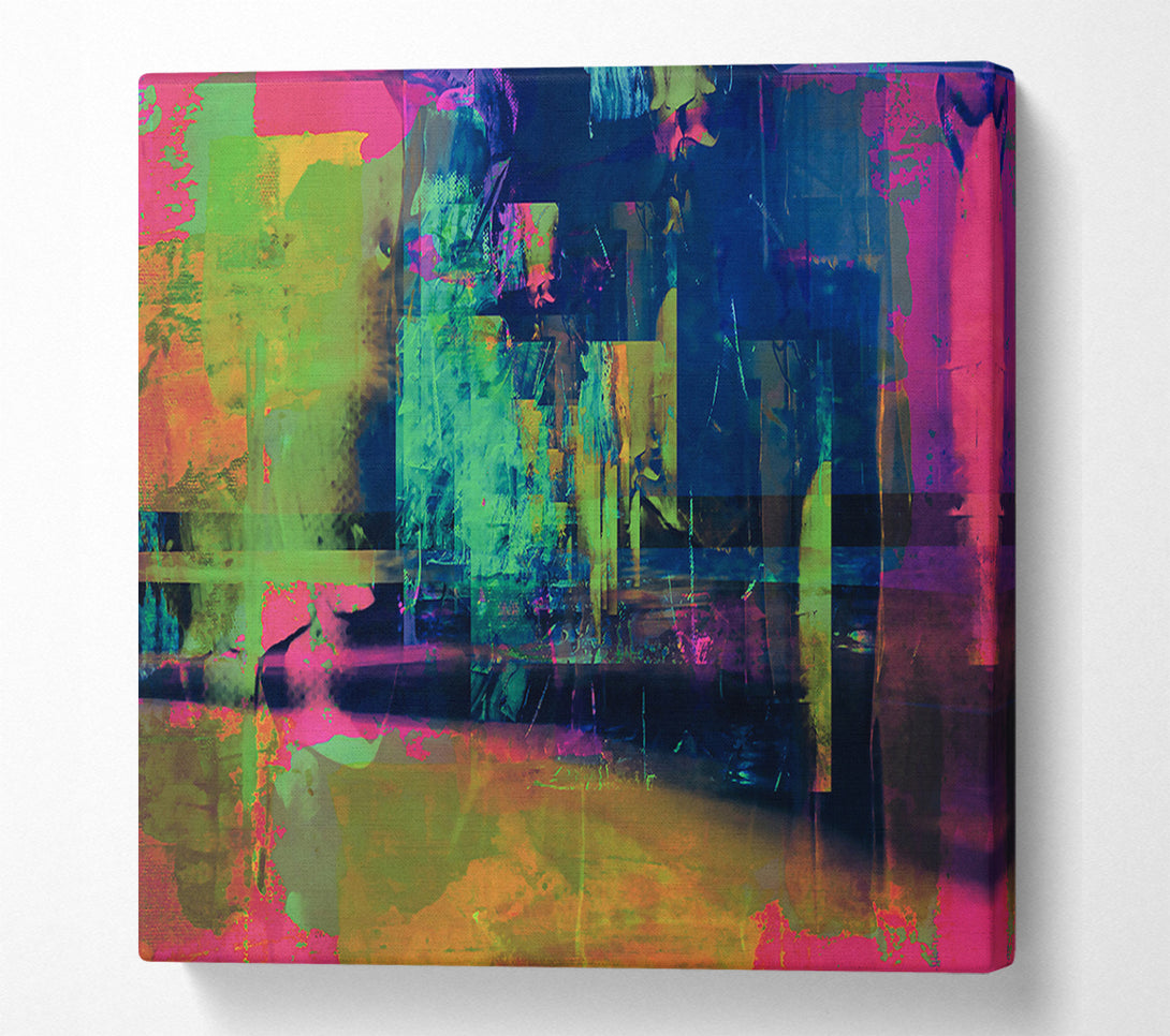  A Canvas Print of Indigo Abstract Dream Canvas Art