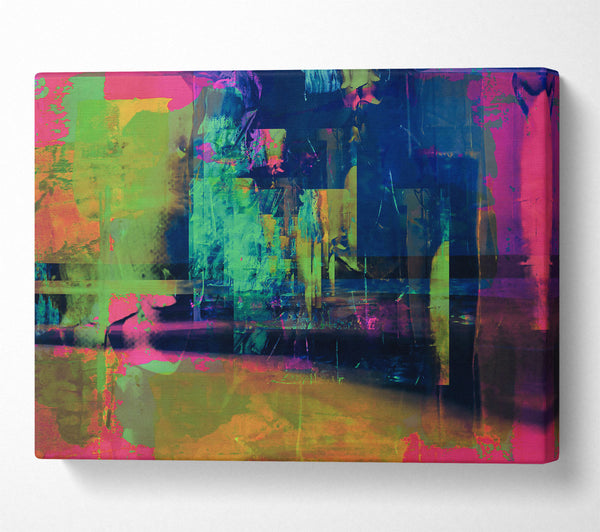  A Canvas Print of Indigo Abstract Dream Canvas Art