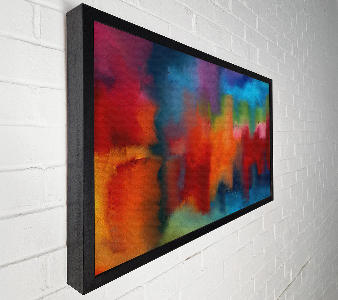  A Canvas Print of Crimson Cityscape Dreams Canvas Wall Art