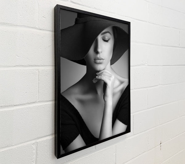 Black And White Fashion Lady