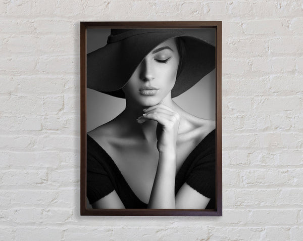 Walnut And Walnut Fashion Lady Framed Print