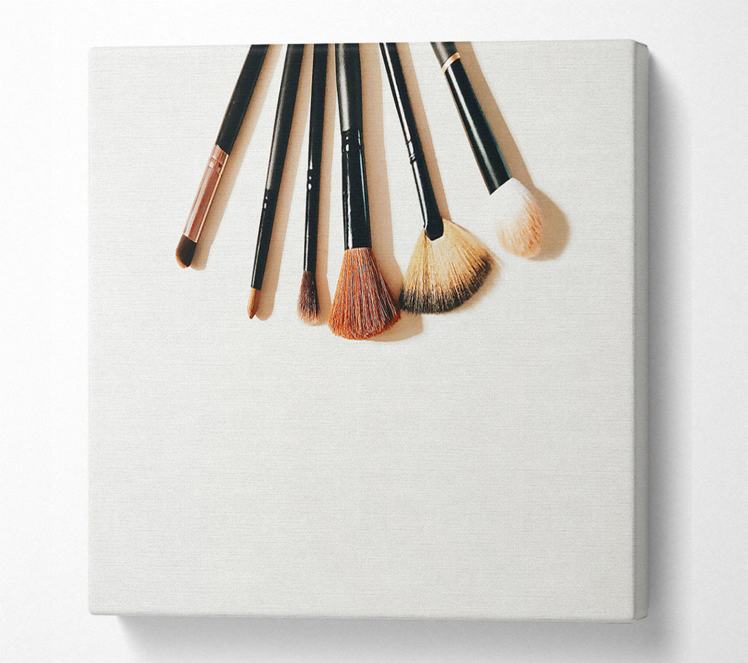  A Canvas Print of Black & Brown Brushes Canvas Art