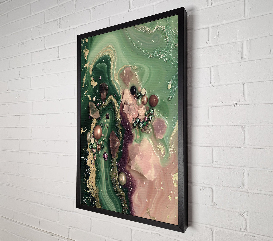 A Canvas Print of Emerald Crystal Dreams Canvas Wall Art